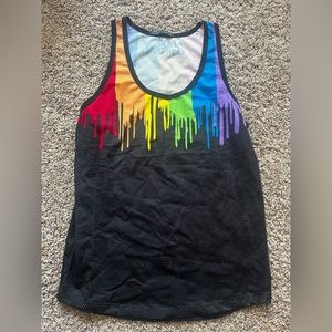 Andrew Christian Mesh Rainbow Tank (Small)